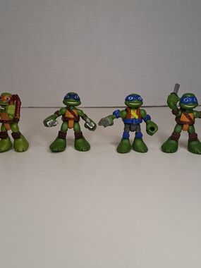 TMNT 2014 & 2015 Playmates Figures 3" Teenage Mutant Ninja Turtles - Lot of 7